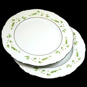 Crown Jewel Bridal Wreath Bavaria Dessert Plates Set of 2 – Vintage 1960s